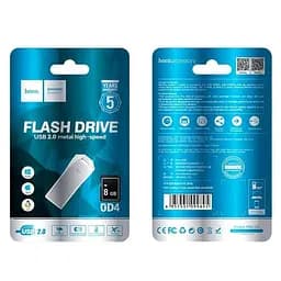 Флеш-накопичувач USB Hoco UD4 Intelligent high speed 8Gb сріблястий - мініатюра 4
