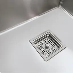 Кухонна мийка Platinum Handmade 780x430x220 L нержавійка (квадратний сифон,3.0/1.0), Нержавіюча сталь - мініатюра 6