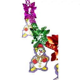 Гірлянда-розтяжка Devilon Сніговик 200 см різнокольорова (610310)