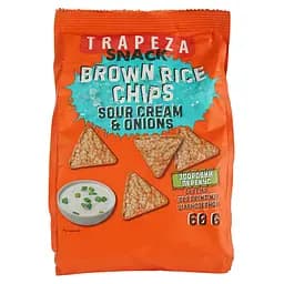 Чипси рисові Trapeza Sour Cream & Onions 60 г (905507)