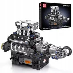 Конструктор двигатель Mould King McLaren V8 Technic моторизованный восьмицилиндровый мотор для детей и взрослых 737 деталей
