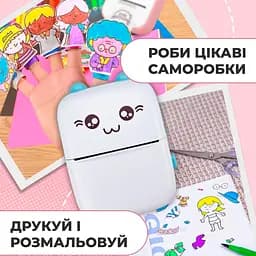 Портативний термопринтер JETIX Mini printer Blue - мініатюра 8