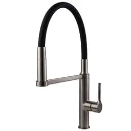 Смеситель для кухни TOPAZ SARDINIA TS 08401-H71-PVD-NB латунный с лейкой-душем для удобства использования