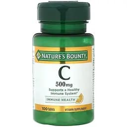 Вітаміни та мінерали Nature's Bounty Vitamin C 500 mg, 100 таблеток