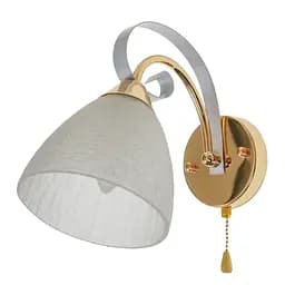 Бра Brille LK-639W/1 E27 WH/G спрямованого світла настінне накладне класичне