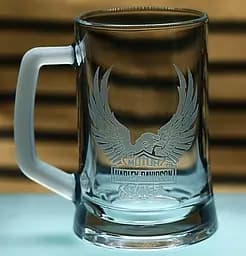 Пивний келих 660 мл з гравіюванням Harley-Davidson для справжнього байкера кухоль з гравіюванням подарунок  Харлей