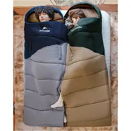 Спальник з капюшоном Naturehike Sunny Day PL02 U450 CNK2550WS028 Brown/Green (6977465868435) [146583] - мініатюра 5
