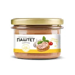 Паштет курячий з часноком та яйцем Шеф-повар, 200г