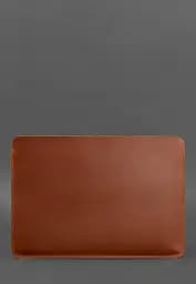 Шкіряний чохол BlankNote для MacBook 14 дюйм Світло-коричневий Crazy Horse - мініатюра 4