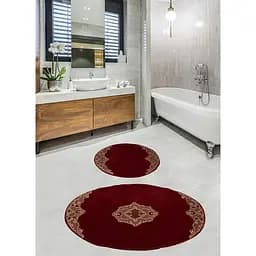 Набір килимків для ванної кімнати Diva Nice з гипюром Gold 60 x 100 + 50 x 60