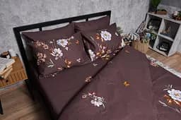 Підковдра Moon&Star Мікросатин Premium Floral Mocha Євро 200x220 см - мініатюра 2