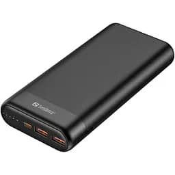 УМБ Sandberg 20000mAh 65W 3A PD, QC3.0 Always-ON-Mode USB 2хType-C OUT кабель 100W 0.5m