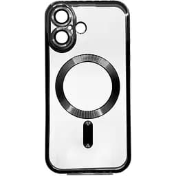 Чохол-накладка BeCover TPU Chrome Case (MagSafe) для Apple iPhone 16 Black (712070)