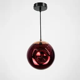 Серія підвісних світильників з глянцевим плафоном з мідним напиленням | Line F | Арт. 0685 Rose Gold