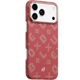 TPU+PC чохол Blueo Gilded Tactile Woven with Magnetic Fit для Apple iPhone 17 Pro Max (6.9") Red