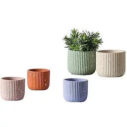 Цветочный горшок Led Margo 11 х 11 х 9.5 см без поддона в ассортименте (A040055)