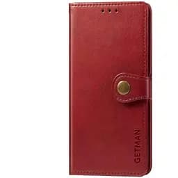 Кожаный чехол-книжка GETMAN Gallant (PU) для Samsung Galaxy M14 5G Красный