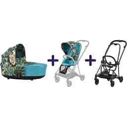 Люлька Cybex Mios Lux We the best by DJ Khaled + Комплект текстиля Cybex Mios We the best by DJ Khaled + Шасси для коляски Cybex Mios LS RBA Matt Black