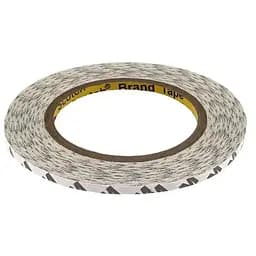 Двосторонній фірмовий скотч 3M білий 5 мм ширина — 25 м