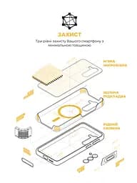 Силиконовый чехол с MagSafe для Samsung Galaxy S26 Ultra 5G, ICON2 MagCase, черный, противоударный, панель с мягкой подкладкой, защита всего корпуса, поддержка беспроводной зарядки, совместим с защитными стеклами и пленками, ArmorStandart (ARM88791) - мініатюра 6
