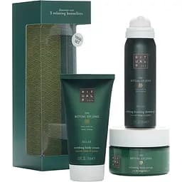 Подарочный набор Rituals Ritual of Jing Trial Gift Set Лотос и зизифус: гель-пена для душа 50 мл + скраб для тела 125 г + крем для тела 70 мл