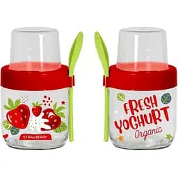 Банка Herevin Fruit-Yoghurt з ложкою та контейнером 425 мл (6651282)