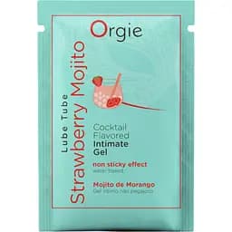 Лубрикант Orgie коктейль Клубничный мохито на водной основе съедобный 2 мл