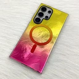 Чохол TPU Shiny Mountain (MagFit) для Samsung Galaxy S24 Ultra Yellow / Pink - мініатюра 4