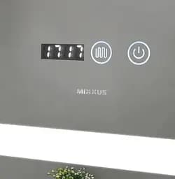 Дзеркало Mixxus Light MR01-90x70 (годинник, LED-підсвічування, антизапотівання) (MI5999) - мініатюра 8