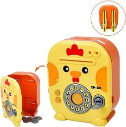 Банківський термінал Labubu, 21x19x10 см, сейф, звук, світло, YY-47M-F-G-H