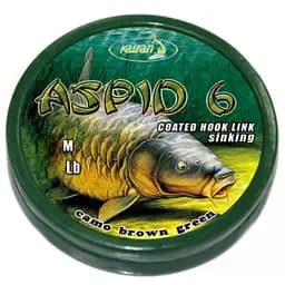 Повідцевий матеріал Katran Coated Braided Hook Links Aspid 6 10m 25lb