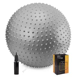 Мяч для фитнеса (фитбол) Cornix 65 см массажный Anti-Burst Silver XR-0487