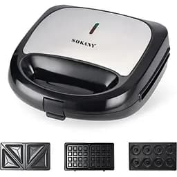 Мультипекар (Бутербродниця-Вафельниця-Кексниця) Sokany SK902B