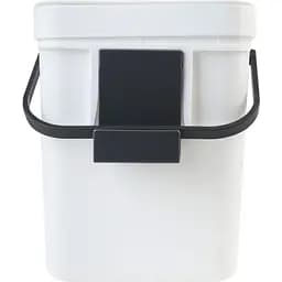 Відро для сміття MBM My Home з кришкою 5 л біле (BIN-11 5L WHITE/ANTHRACITE) - мініатюра 4