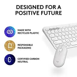 Комплект (Клавіатура та Миша) Logitech Pebble 2 Combo Tonal UA (920-012240) White - мініатюра 9
