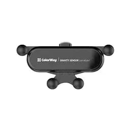 Універсальний автотримач ColorWay Gravity Sensor Holder Black (CW-CHG11-BK) - мініатюра 6