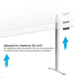 Геймерський стіл OfficePro ODE1880W з електрорегулюванням висоти (ODE1880W) - мініатюра 5