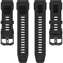 Ремінець DK Silicone Sport Band Classic для Xiaomi Amazfit T-Rex Ultra (black) - мініатюра 3