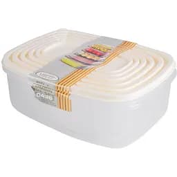 Набір контейнерів Violet House Light Cream 6 шт. (0496 LIGHT CREAM прям. наб. LARGE)