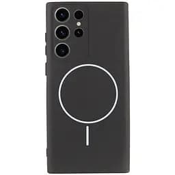 Чохол Silicone Cover Lakshmi Full Camera (AA) with MagFit для Samsung Galaxy S23 Ultra Чорний / Black