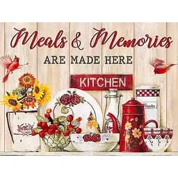 Алмазная мозаика Strateg ПРЕМИУМ Кулинарные воспоминания размером 30х40 см (HEG87080)