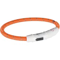 Нашийник для собак Trixie, USB, що світиться, 65 см, помаранчевий