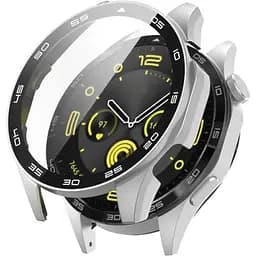 Чохол-накладка DK Пластик Soft-Touch Glass Full Cover для Huawei Watch GT 4 46mm (silver)