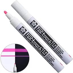 Маркер Pen-Touch Рожевий флуоресцентний середній (MEDIUM) 2.0 мм Sakura