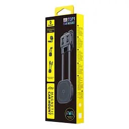 Автотримач для телефона Baseus PrimeTrip C03s Magnetic Car Mount Stick-on Type Cosmic чорний - мініатюра 2