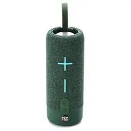 Портативна бездротова Bluetooth-колонка TG-619C з потужним звучанням LED-підсвіткою і ремінцем для перенесення Зелений