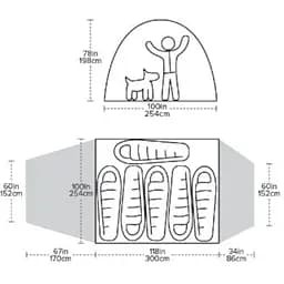 Намет Big Agnes Bunk House 6 помаранчевий (2022) - мініатюра 10