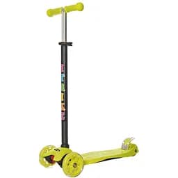 Детский самокат iTrike 32х13х75-84 см Зеленый 000222541