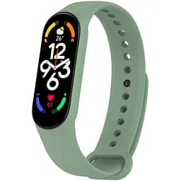 Силиконовый ремешок для Xiaomi Mi Band 7/6/5 Зеленый / Olive