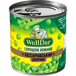 Горошок зелений WellDar консервований 420 мл (916499)